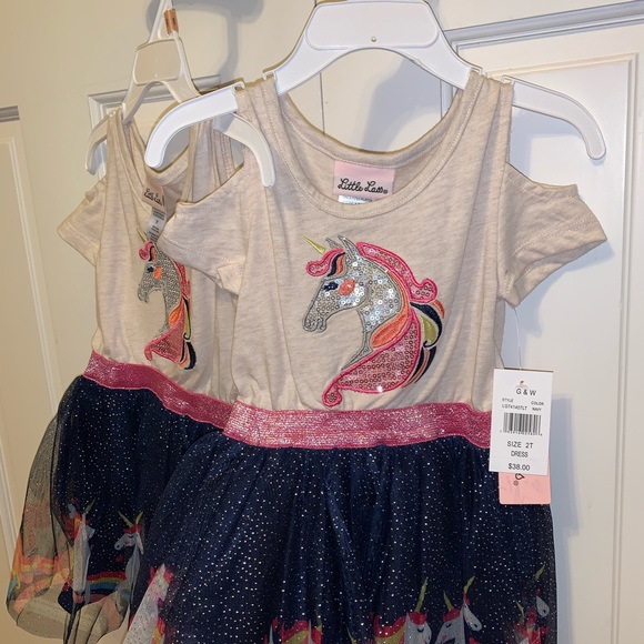 little lass unicorn dress